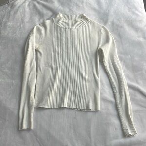 Cream half-turtleneck